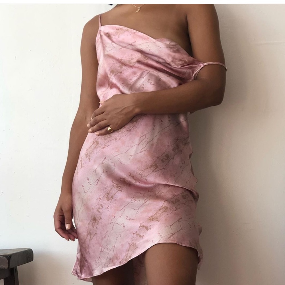 Vintage 100% silk slip dress small